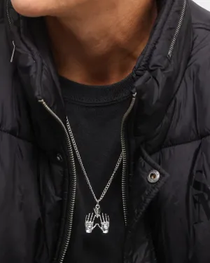 Wild For The Weekend All Hands Necklace Silver