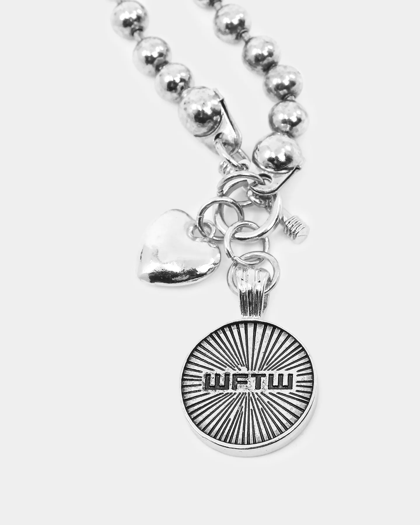 Wild For The Weekend Arkangel T-Bar Necklace Silver