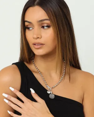 Wild For The Weekend Arkangel T-Bar Necklace Silver
