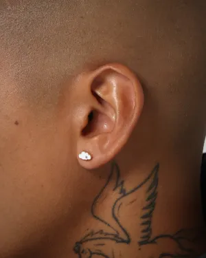 Wild For The Weekend Cloud Enamel Studs Gold