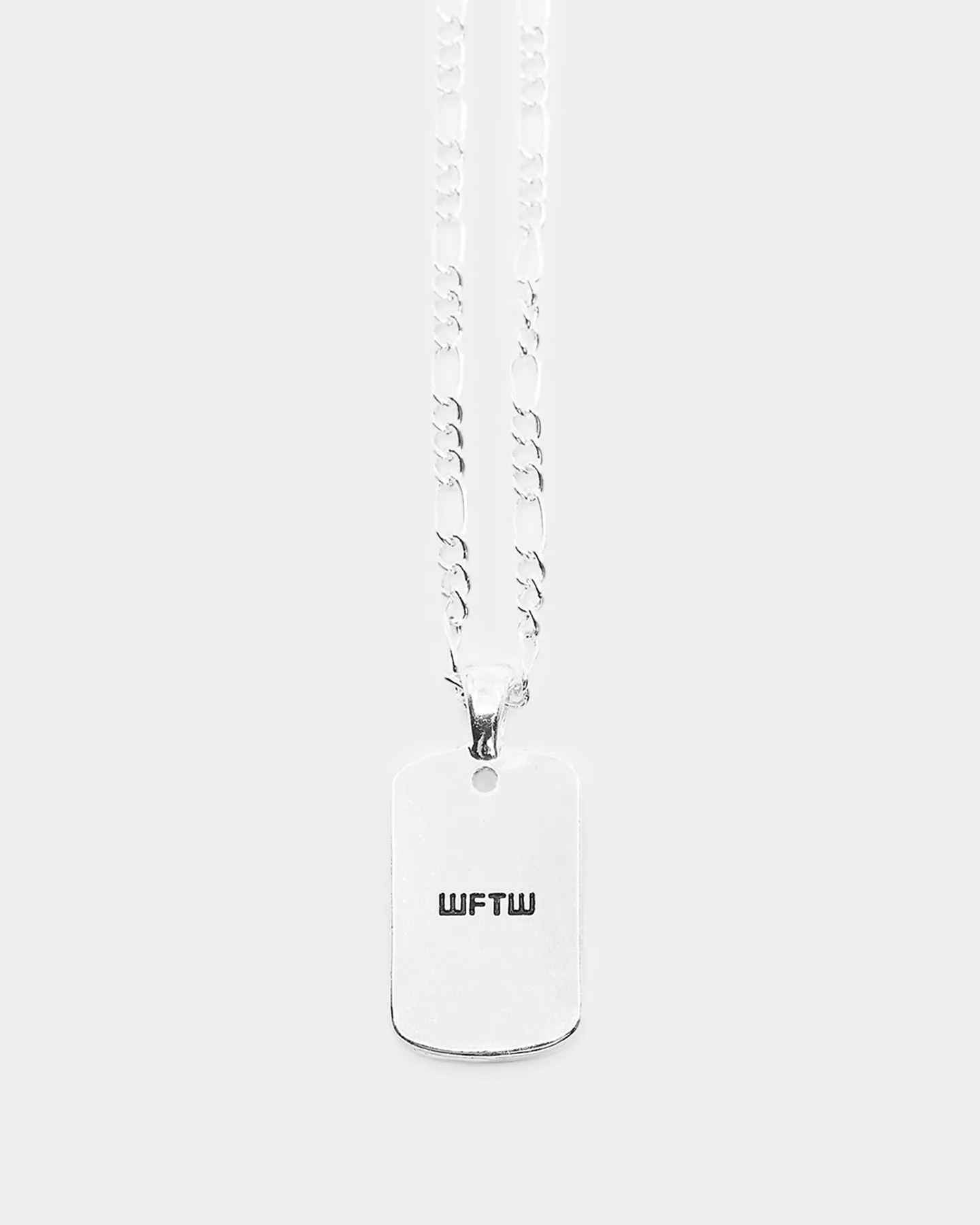 Wild For The Weekend Cloud Rectangle Pendant Necklace Silver