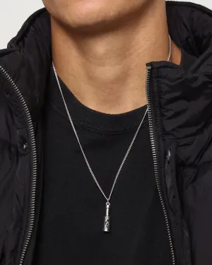 Wild For The Weekend Hot Sauce Necklace Silver
