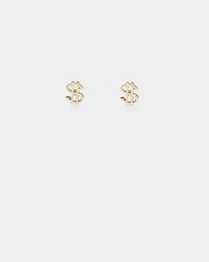 Wild for the Weekend Money Stud Earring Set Gold