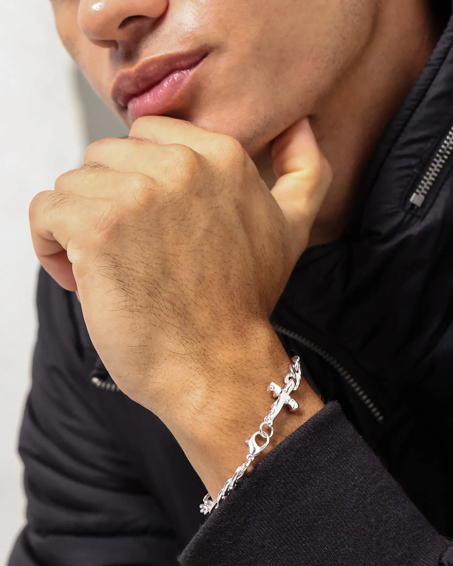 Wild For The Weekend Paint Dripping Bracelet Silver