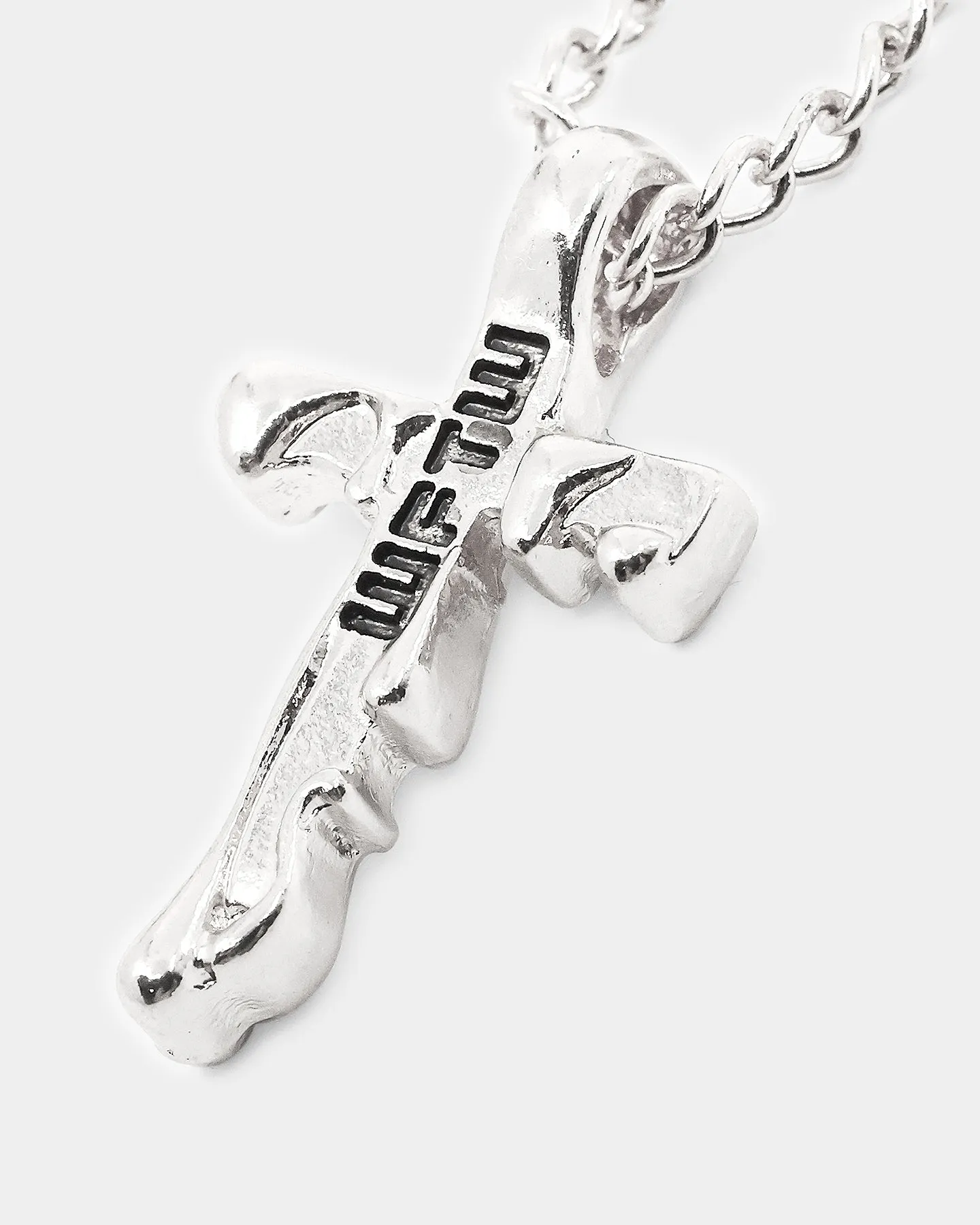 Wild For The Weekend Paint Dripping Necklace Silver