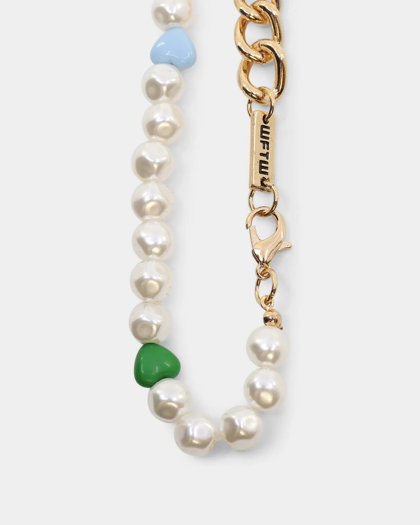 Wild For The Weekend Peace Beaded Necklace Gold