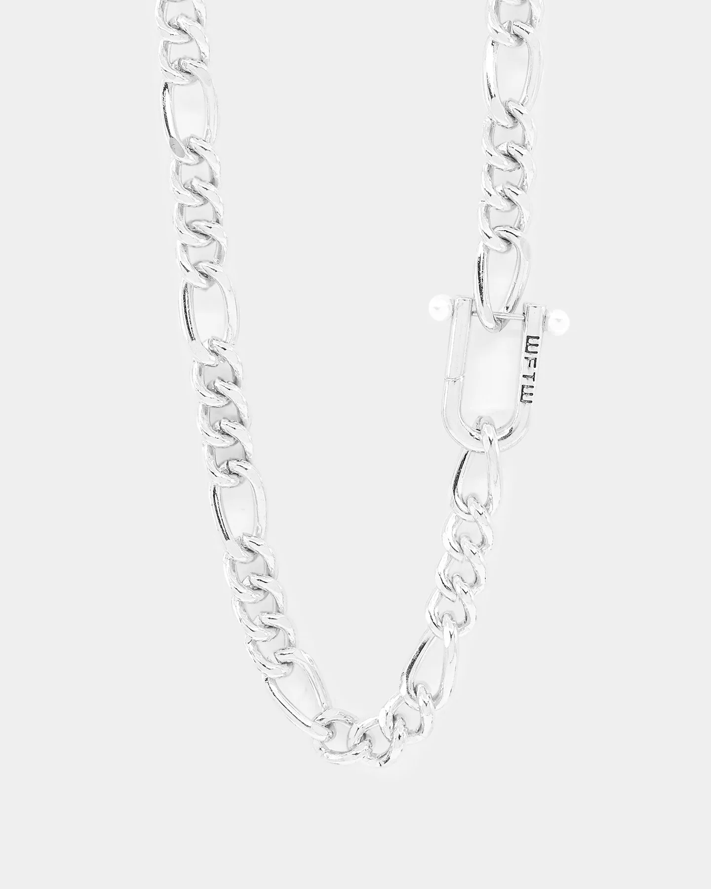 Wild For The Weekend Pearl Clasp Necklace Silver