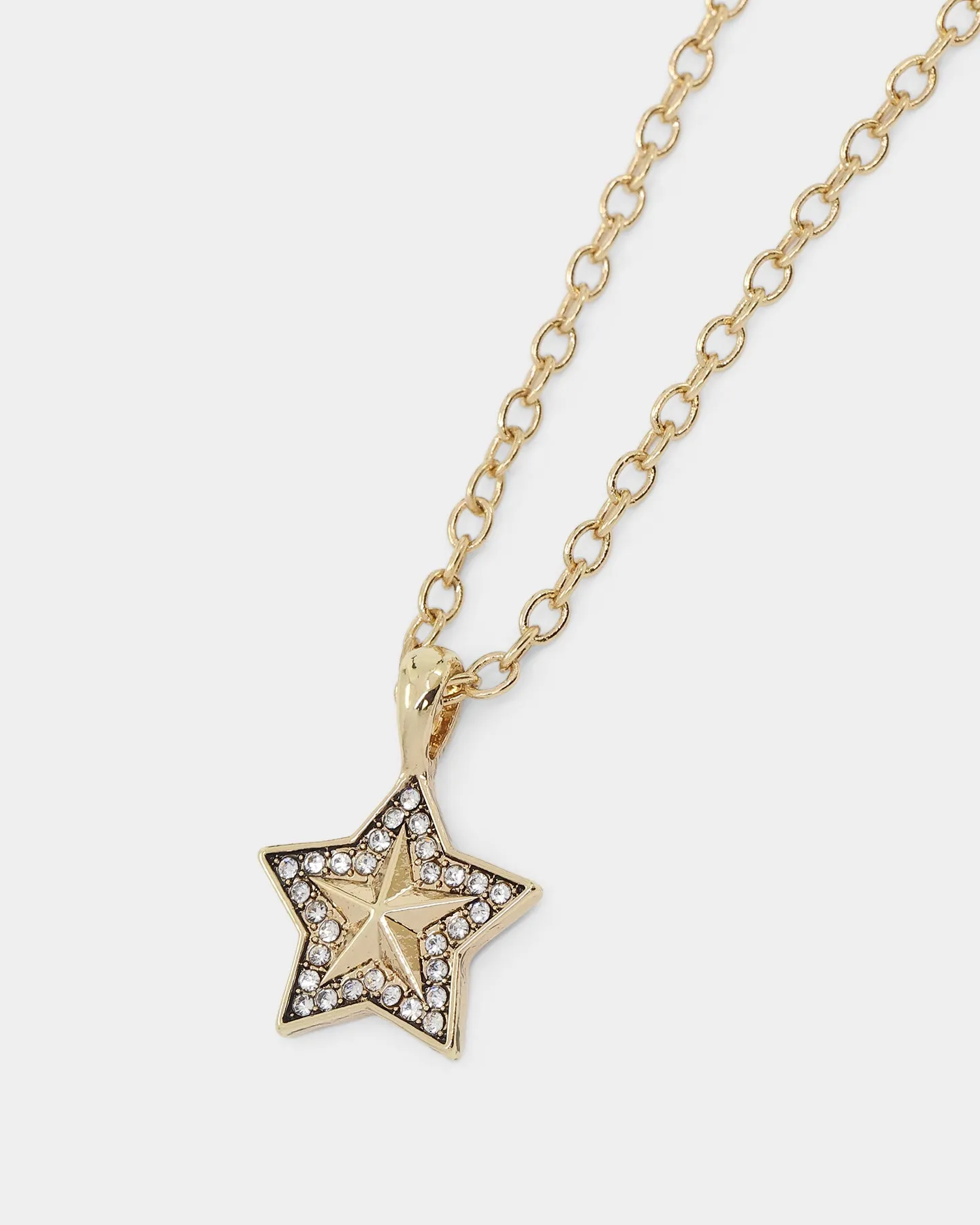 Wild for the Weekend pop punk star pendant necklace Gold