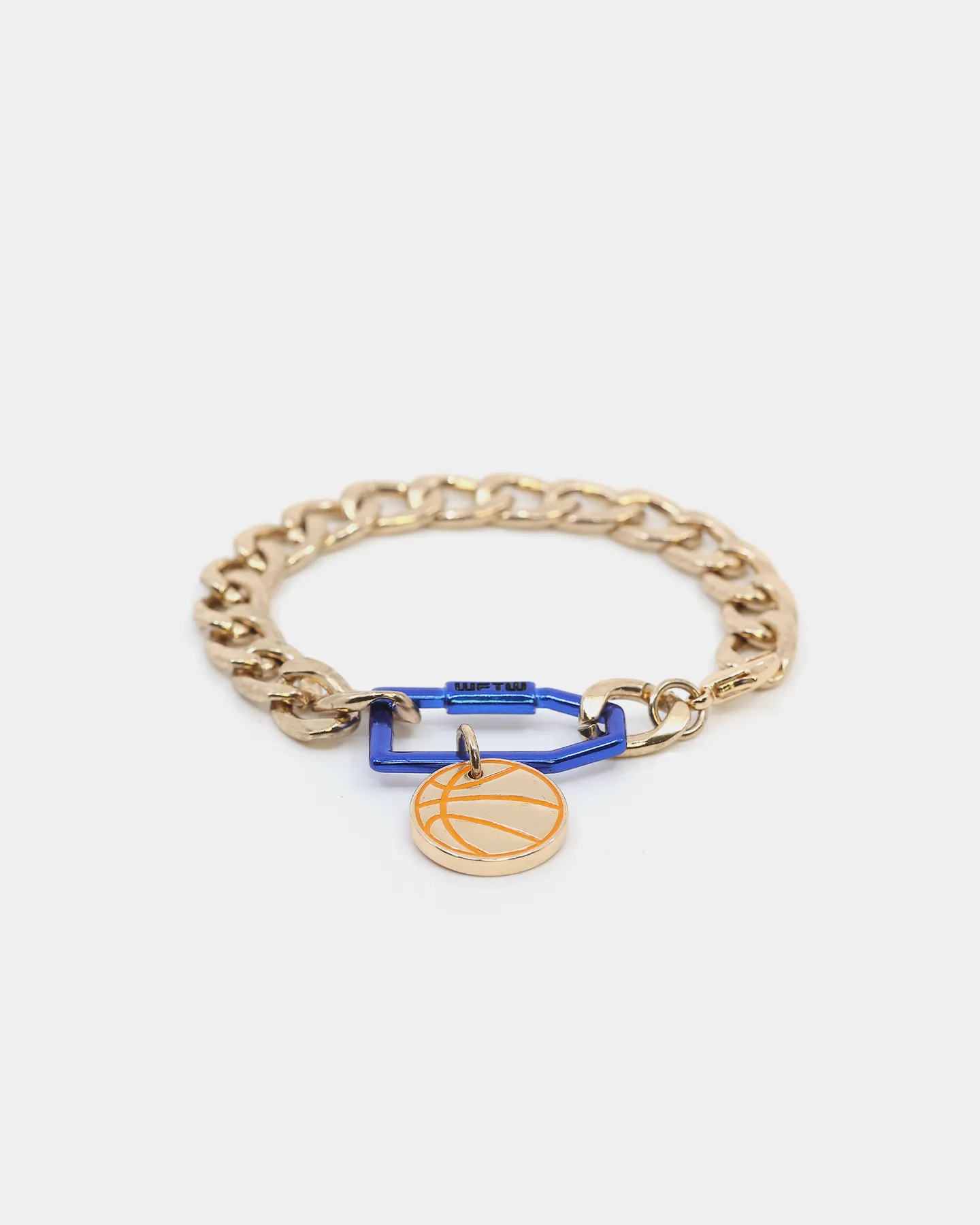 Wild For The Weekend Slam Dunk Basketball Bracelet Gold/Blue