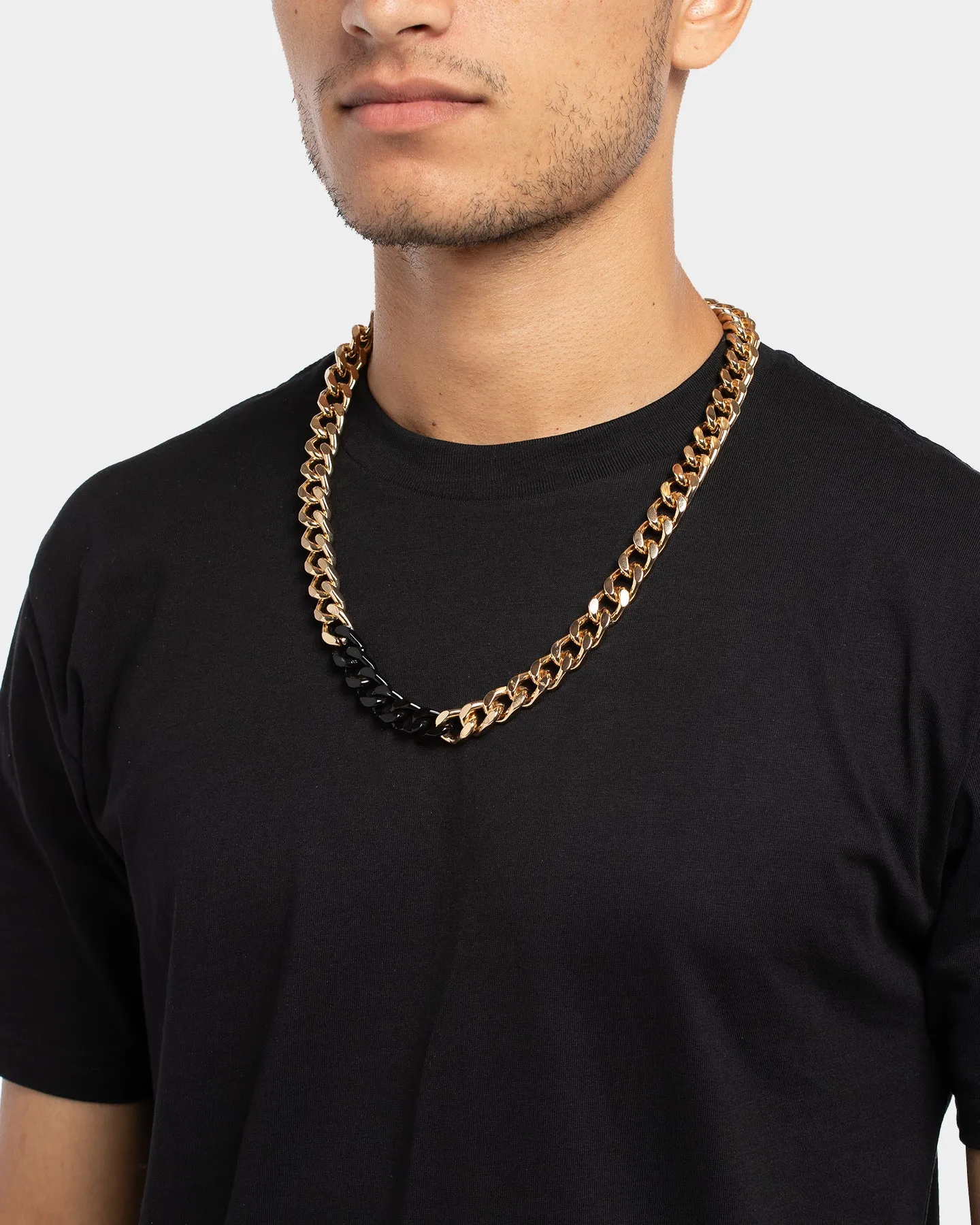Wild For The Weekend Solid ID Chain Gold/Black
