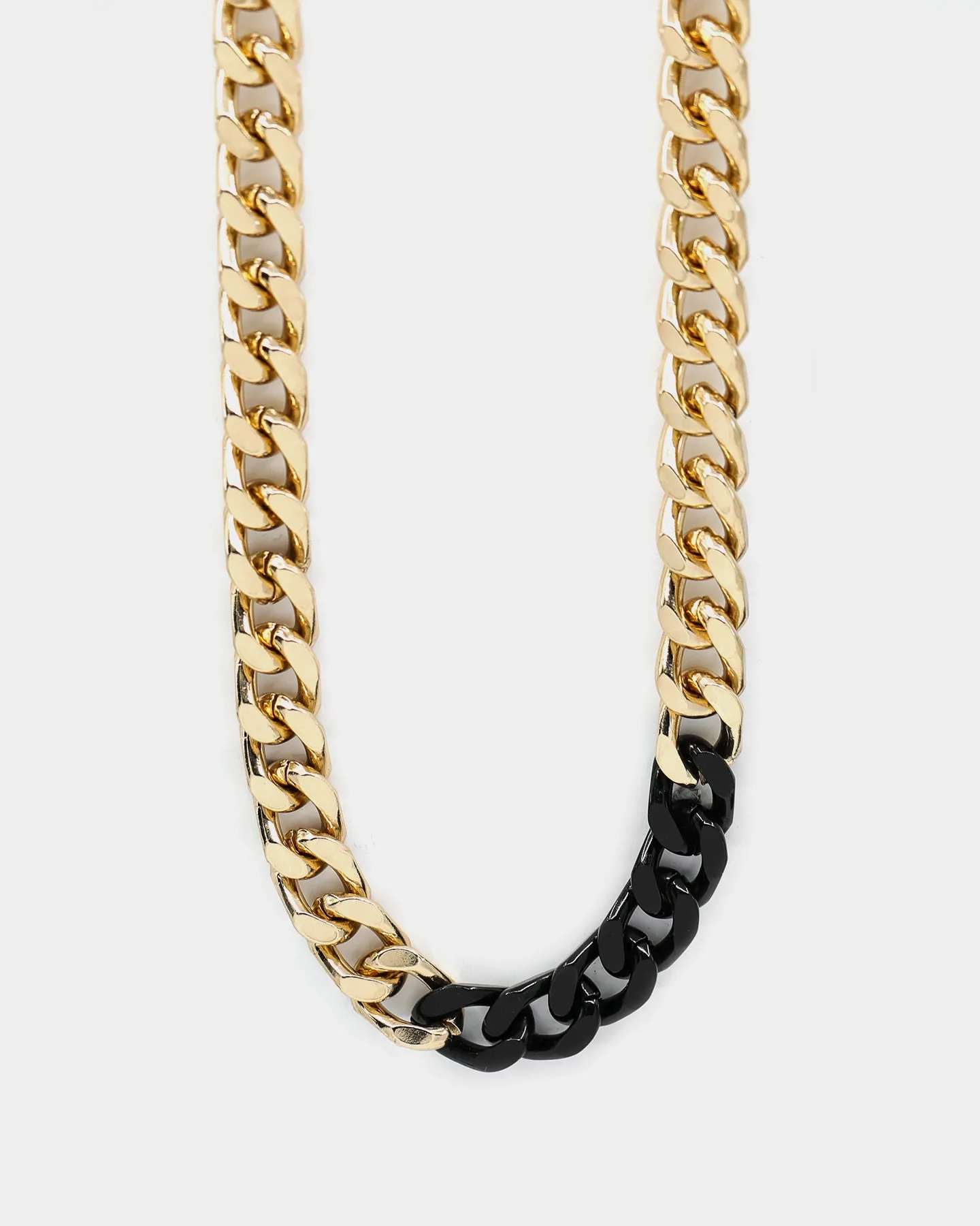 Wild For The Weekend Solid ID Chain Gold/Black