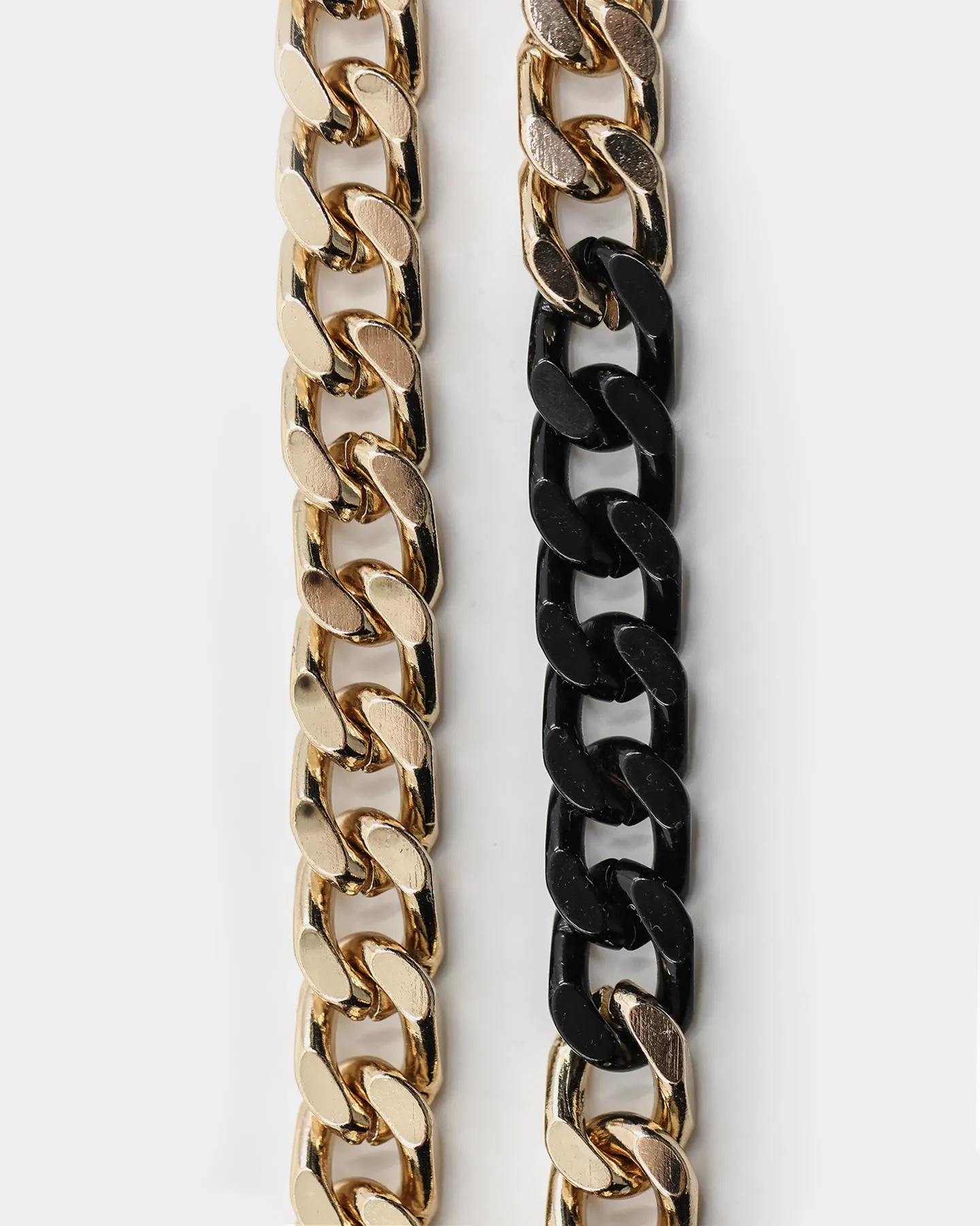 Wild For The Weekend Solid ID Chain Gold/Black
