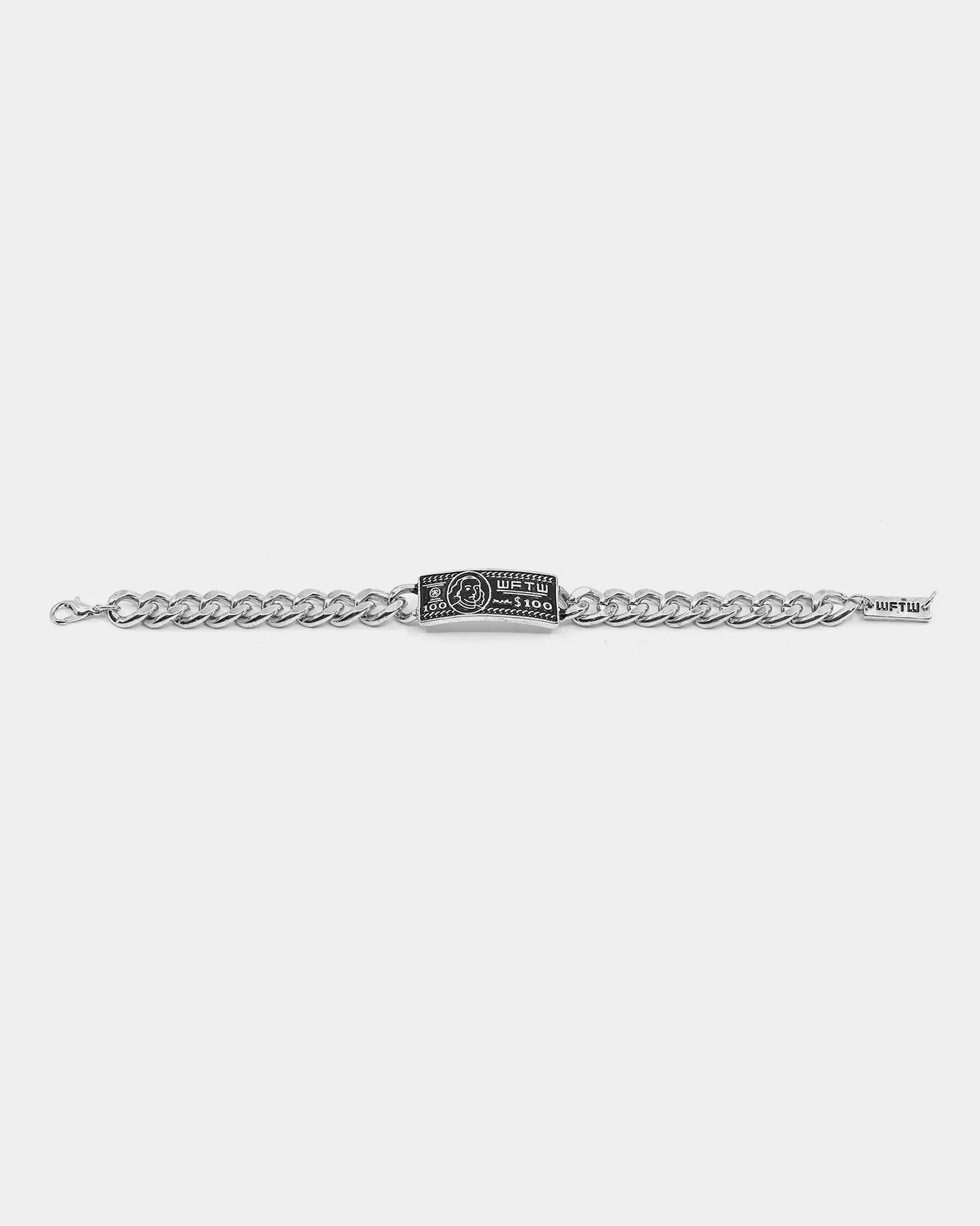 Wild for the Weekend Stick or Twist Dollar Bill Bracelet Silver