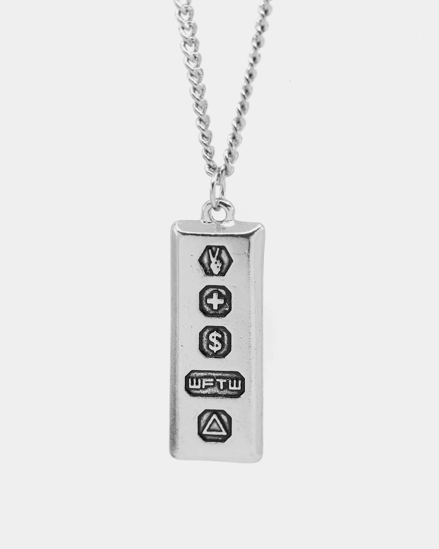 Wild for the Weekend Triple Symbol Pendant Silver