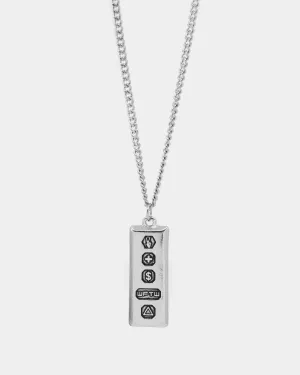 Wild for the Weekend Triple Symbol Pendant Silver
