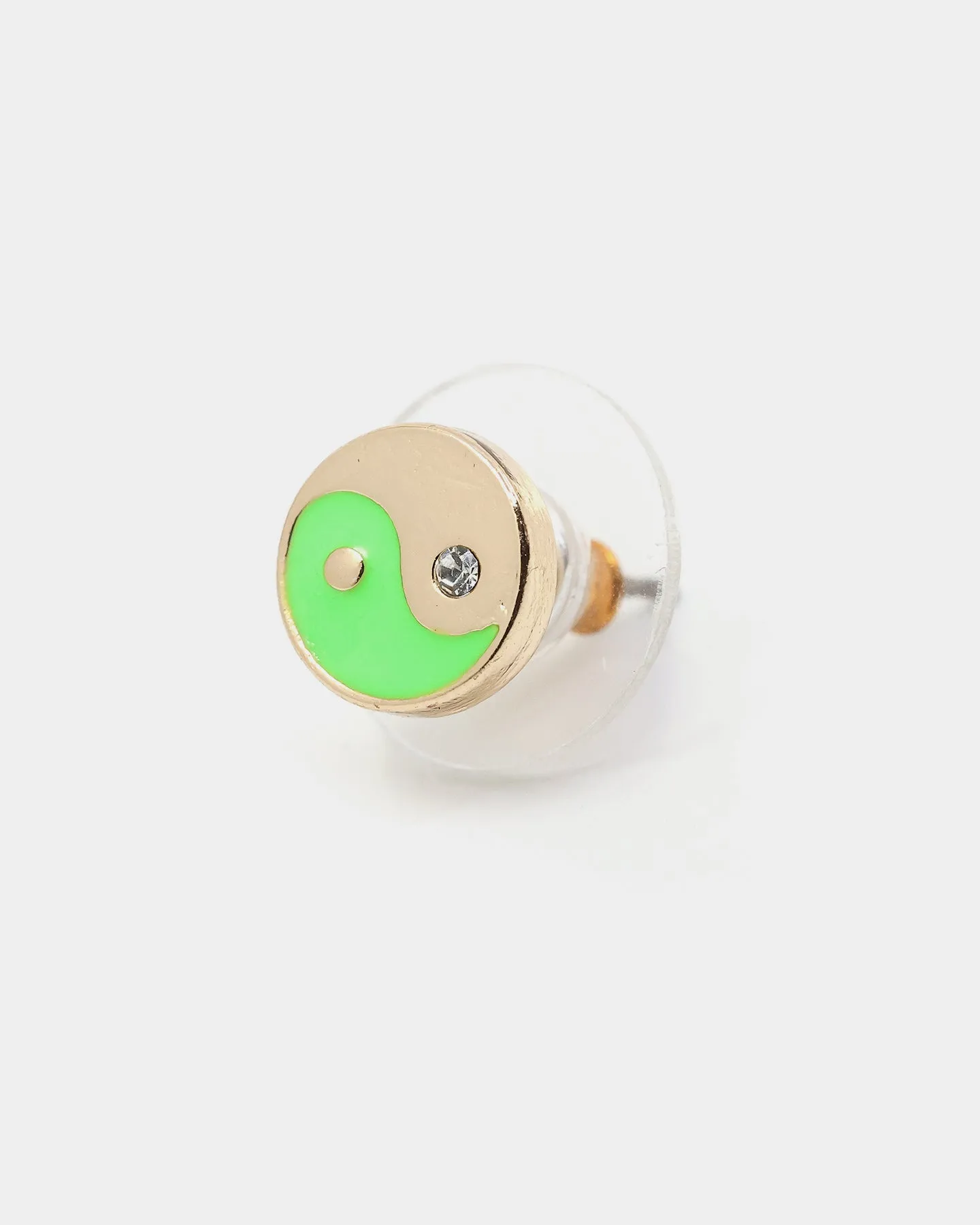 Wild For The Weekend Ying Yang Studs Gold