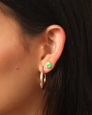 Wild For The Weekend Ying Yang Studs Gold